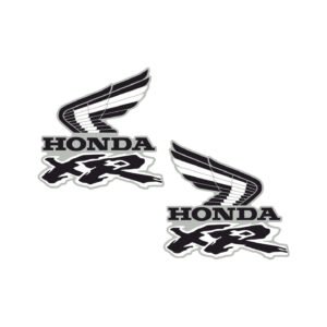 Honda XR Wings Logo Decals (2pc) - Tank & Fairing Logo Vinyl Stickers