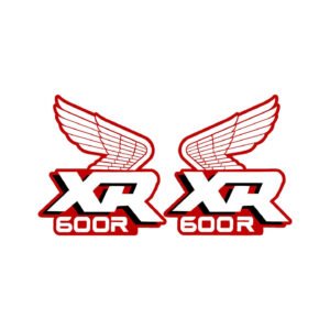 Honda XR600R Wings Stickers – Classic Enduro Dirt Bike Decals (2-Pack)