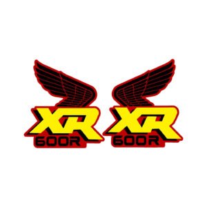Honda XR600R Wings Style 6 Decals (2pc) - Classic Offroad Restoration
