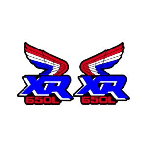 Honda XR650L Wings Style 2 Decals (2pc) - Updated Bodywork Vinyl Stickers