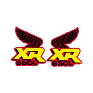 Honda XR650L Wings Style 4 Decals (2pc) - Premium Dual-Sport Build Stickers