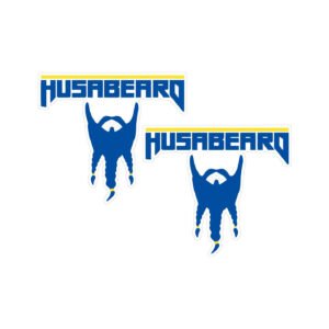 Husaberg Logo Style 2 Pair (2-Piece) Stickers Decals for Enduro Bodywork