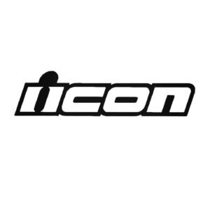Icon Gear Motorcycle Stickers (2-Pack) - Biker Protection Brand Decals