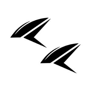 Jinlun Motorcycle Decals (2pc) - Fairing & Side Panel Logo Vinyl Graphics