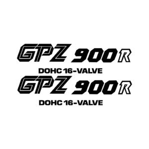 Kawasaki GPZ900R Stickers – DOHC 16 Valve Ninja Sportbike Decals (2-Pack)