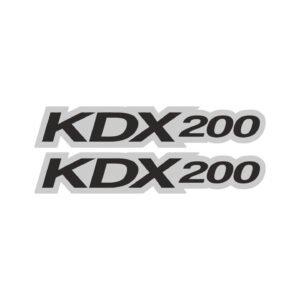 Kawasaki KDX 200 Enduro Stickers Decals (2pc) - Shroud & Offroad Plastics