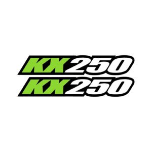 Kawasaki KX 250 V2 Track Stickers Decals (2pc) - MX Plastic Performance