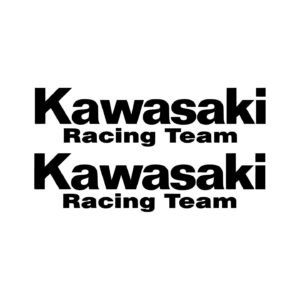 Kawasaki Racing Team KRT Vinyl Stickers – Die-Cut Motorcycle Decals (2-Pack)