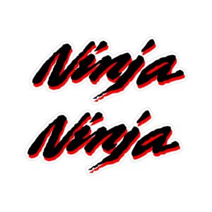 Kawasaki Ninja Style 2 Stickers – Sportbike Fairing Motorcycle Decals (2-Pack)
