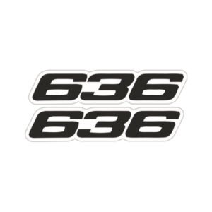 Kawasaki ZX-6R Ninja Red Decals (2pc) - Supersport Fairing Stickers
