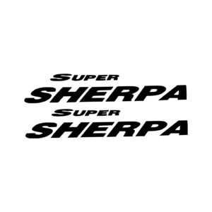 Kawasaki Super Sherpa Trail Stickers (2pc) - Dual Sport Panel Decals