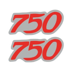 Kawasaki VN Vulcan 750 Decals (2pc) - Side Panel & Custom Build Vinyl
