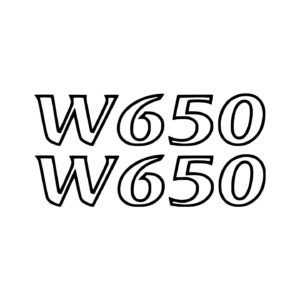 Kawasaki W650 Stickers – Retro Classic British Style Tank Decals (2-Pack)