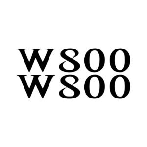 Kawasaki W800 Classic Styling Stickers (2pc) - Retro Motorcycle Decals