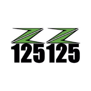 Kawasaki Z125 Lightweight Decals (2pc) - Tank Panel & City Bike Stickers
