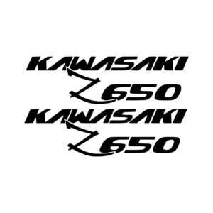 Kawasaki Z650 V2 Aggressive Stickers (2pc) - Tank Shroud Decals