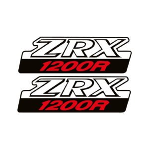 Kawasaki ZRX 1200R Muscle Decals (2pc) - Fairing & Retro Performance