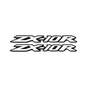 Kawasaki ZX-10R Ninja Style 4 Decals (2pc) - Aggressive Race Fairing Set
