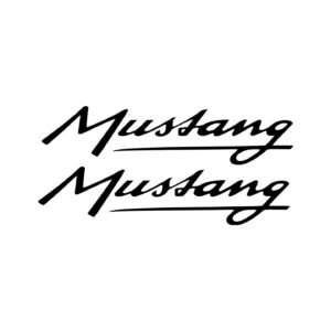 Kreidler Mustang Decals (2pc) - Vintage Fairing Logo Vinyl Stickers