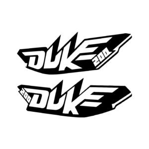 KTM Duke 200 Style 3 Decals (2pc) - Fairing & Panel Performance Vinyl