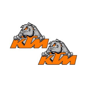 KTM Duke Logo Stickers – Naked Bike 125 200 390 690 890 Decals (2-Pack)