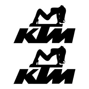 KTM Girl Graphic Stickers – Motocross Enduro Supermoto Fairing Decals (2-Pack)