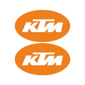 KTM Oval Logo Emblems (2pc) - Fairing & Accessory Motorsport Stickers