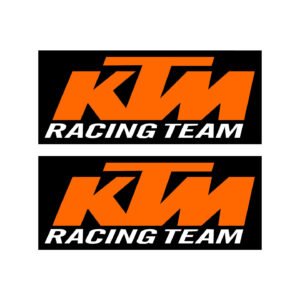 KTM Racing Team Style 3 Decals (2pc) - Fairing & Accessory Graphics