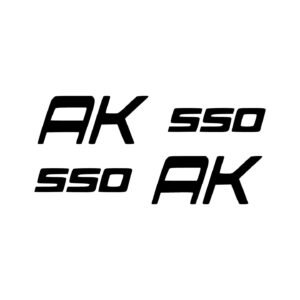 Kymco AK 550 Style 2 Decals (2pc) - Scooter Bodywork Logo Vinyl