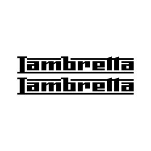 Lambretta Lettering Decals (2pc) - Scooter Side Panel & Legshield Vinyl