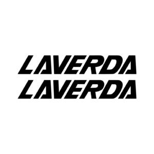 Laverda Motorcycle Decals (2pc) - Classic Tank & Side Panel Logo Vinyl