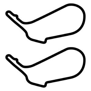 Mallory Park Motorcycle Stickers (2-Pack) - UK Moto Track Style Decals