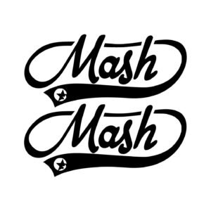 Mash Motorcycles Stickers – Retro French Café Racer Decals (2-Pack)