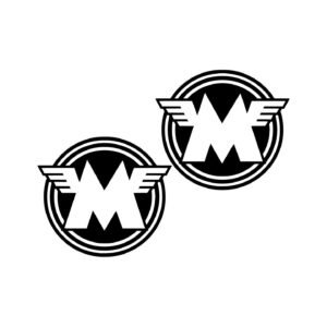 Matchless Motorcycle Stickers – Winged M Tank Badge Decals (2-Pack)