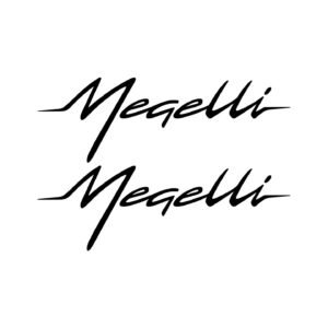 Megelli Sport Bike Decals (2pc) - Fairing Logo Vinyl Graphics