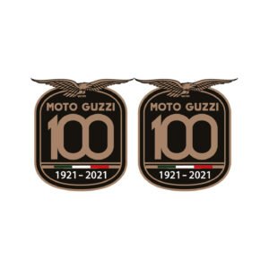 Moto Guzzi Logo Style 2 Pair (2-Piece) Stickers Decals for Tank & Classic Bodywork