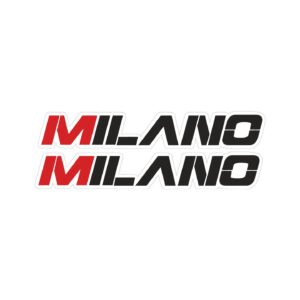 Moto Morini Milano Retro Logo Pair (2-Piece) Stickers Decals for Tank & Side Covers