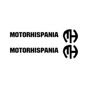 Motorhispania Decals (2pc) - Motorcycle Fairing & Plastic Logo Vinyl