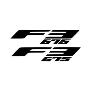 MV Agusta F3 675 Superbike Decals (2pc) - Racing Fairing Logo Vinyl