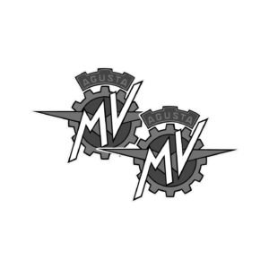 MV Agusta Logo Style 7 Pair (2-Piece) Stickers Decals for Custom Sport Builds