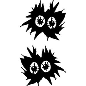 No Fear Eyes Stickers – Extreme Sports Motocross Skateboard Decals (2-Pack)