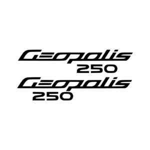 Peugeot Geopolis 250 Decals (2pc) - Maxi Scooter Fairing & Panel Logo
