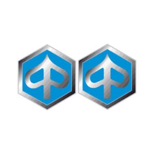 Piaggio Motorcycle Logo Pair (2-Piece) Stickers Decals for Scooter Fairings