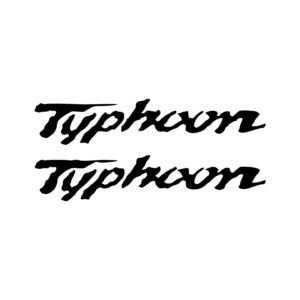 Piaggio Typhoon Decals (2pc) - Fairing & Fender Panel Logo Vinyl
