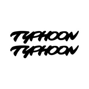 Piaggio Typhoon Style 2 Decals (2pc) - Scooter Bodywork Logo Vinyl