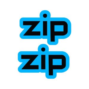 Piaggio Zip Logo Style 3 Pair (2-Piece) Stickers Decals for Fairings