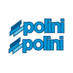 Polini Performance Logo Pair (2-Piece) Stickers Decals for Scooter & Kart Bodywork