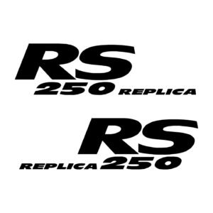 RS 250 Replica S Stickers (2-Pack) - Racing Replica Model Vinyl Decals