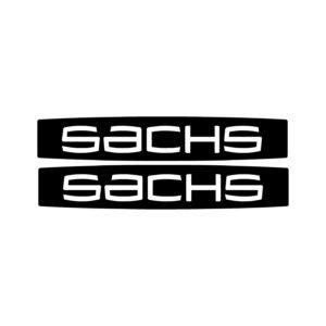 Sachs Logo Decals (2pc) - Motorcycle & Moped Panel Logo Vinyl Set
