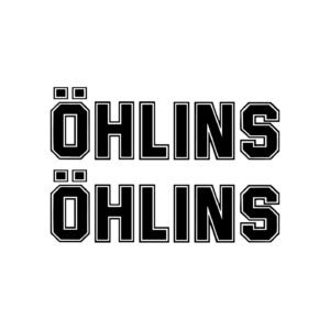 Öhlins Suspension Stickers – Motorcycle & Racing Shock Absorber Decals (2-Pack)